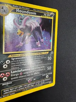 Pokemon Houndoom 4/75 Neo Discovery Rara Holo Unlimited Wizards ITA Vintage - Image 5