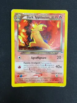 Pokemon Dark Typhlosion 10/105 Neo Destiny Rara Holo Unlimited Wizards ITA - Image 1