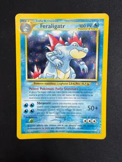 Pokemon Feraligatr 4/111 Neo Genesis Rara Holo Unlimited Wizards ITA Vintage - Image 1