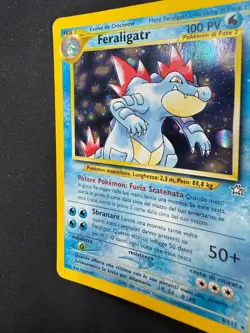 Pokemon Feraligatr 4/111 Neo Genesis Rara Holo Unlimited Wizards ITA Vintage - Image 4