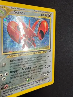 Pokemon Scizor 10/75 Neo Discovery Rara Holo Unlimited Wizards ITA Carte Vintage - Image 3