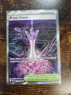 Prism Tower 111/086 Ultra Rare Chaos Rising Pokemon Holo Near Mint - Image 1