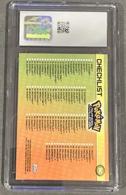 2004 Topps Pokemon Advanced Challenge Checklist #90 CGC NM / Mint 8 - Image 2