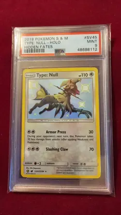 2019 Pokemon S & M Type: Null Holo #SV45 Hidden Fates PSA 9 - Image 1