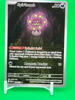 Pokemon Spiritomb 148/132 Mega Evolution Illustration Rare NM - Image 1