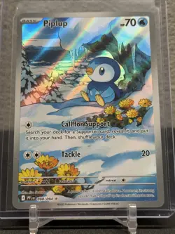 Pokemon Phantasmal Flames Illustration Rare Piplup #98 - Image 1