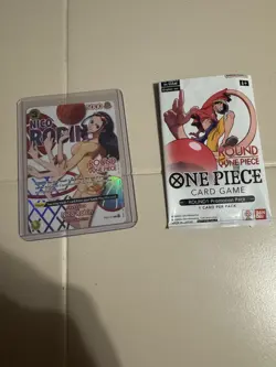 One Piece x Round 1 ENGLISH Promo Card - Nico Robin EB03-054 - Image 1