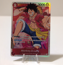 One Piece CCG Monkey D. Luffy OP01-024 Romance Dawn Character Foil SR EN - Image 1