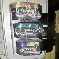 Pokemon TCG Triple Whammy Tin Lot of 3 Sealed Slaking Darkrai Tyranitar 2024 - Image 4