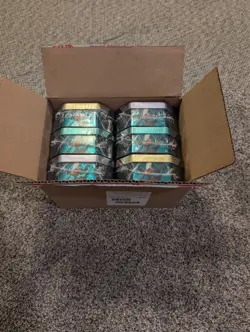 Lot of 6 Triple Whammy Collector Sealed Tin Set Pokemon TCG (18 Booster Packs) - Image 1