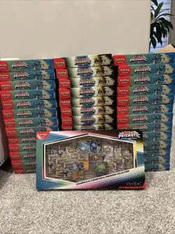Pokemon TCG Prismatic Evolutions Lucario x Tyranitar Box Sealed - Image 1