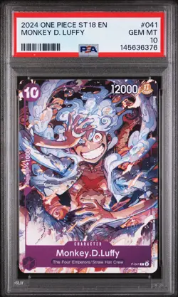 Monkey D. Luffy P-041 PSA 10 One Piece - Image 1