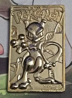 1999 Burger King Limited Edition 23k Gold Plated Mewtwo Pokemon Card - Image 1