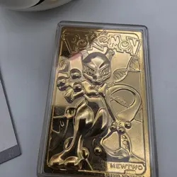 Pokemon, Burger King 1999 - 23K Gold Plated Mewtwo Rare Card, Opened red box - Image 4
