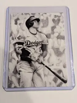 2025 Topps Update Series - Keegan Hall Art Cards Shohei Ohtani #KHAC-6 - Image 1