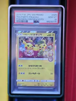 2019 Pokemon JPN Promo #325/Sm-p Tea Party Pikachu Holo Card PSA 10 - Image 1