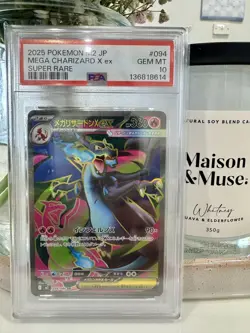PSA 10 Mega Charizard X ex SR 094/080 Inferno X M2 Pokemon Card Japanese JP - Image 1