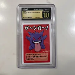 CGC 10 Pristine Gengar Old Maid Playing Cards 2019 Japanese Pokemon Card - Image 1
