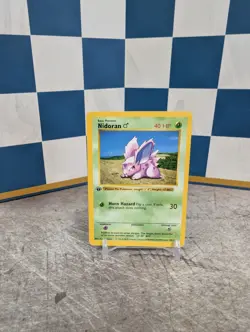 Nidoran 55/102 1st Edition Shadowless Base Set LP Pokemon Card - Image 1