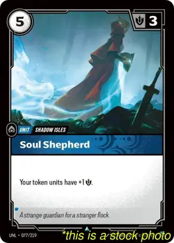 Riftbound League of Legends Trading Card Game Soul Shepherd Unleashed 077/219... - Image 1