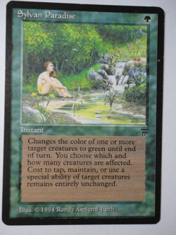 Sylvan Paradise Legends LP Lightly Played English MTG Magic the Gathering - Image 1