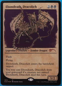 Ebondeath, Dracolich (Secret Lair Promo) FOIL MINT MAGIC CARD (496536) ABUGames - Image 1