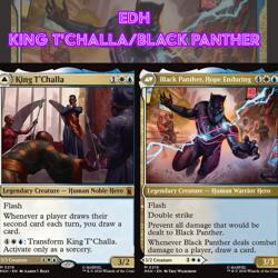 EDH - King T'Challa/Black Panther, MTG Commander Deck, Marvel, Bracket 2 - Image 1