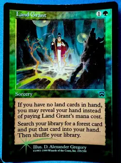 Land Grant 255/350 Mercadian Masques - Vintage Magic the Gathering 1999 - Image 1