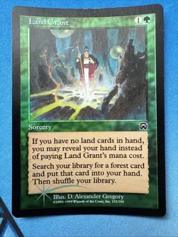 Land Grant 255/350 Mercadian Masques - Vintage Magic the Gathering 1999 - Image 2