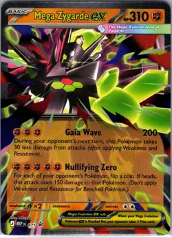 Mega Zygarde ex 071 Holo Promo ME: Mega Evolution Promo Pokemon Holo Near Mint - Image 1