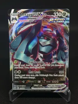 Metagross VMAX 113/198 Holo VMAX Rare Chilling Reign Pokemon NM/M - Image 1