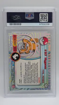 2000 Topps Pokemon TV Animation Series 2 #97 Hypno Foil Blue Logo PSA 8 NM-MT! - Image 2
