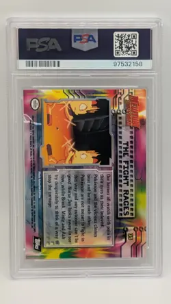 1999 Pokemon Topps Movie Edition The Fight Rages Black Logo #35 PSA 9 MINT! - Image 2