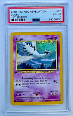 VINTAGE 2001 LUGIA #20/64 1ST EDITION RARE POKEMON NEO REVELATION PSA 4 - Image 1