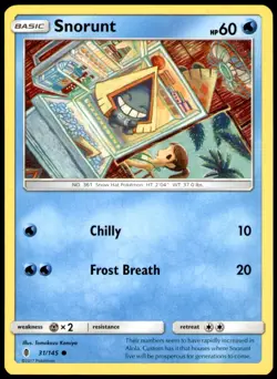 Snorunt 31/145 Common Guardians Rising Pokemon Lightly Played - Image 1