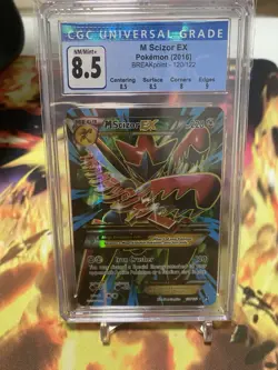 Pokemon TCG: XY Breakpoint - M Mega Scizor EX 120/122 Full Art [CGC 8.5] - Image 1