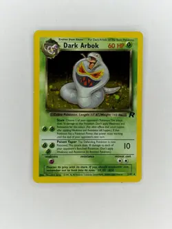 Pokemon TCG Dark Arbok 2/82 Team Rocket Holo Rare Unlimited 1999 - Image 1