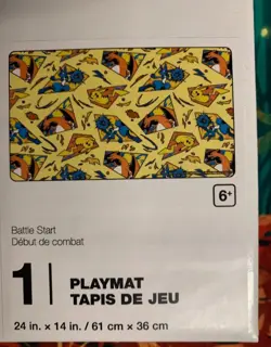 Official Pokemon Center "Battle Star" Pikachu Charizard Playmat - Brand New - Image 3