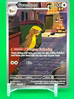 Pokemon Gumshoos 153/132 Mega Evolution Illustration Rare NM - Image 1