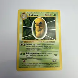 1999 Pokemon 1st Edition Kakuna 033/102 Base Set (Shadowless) - Image 1