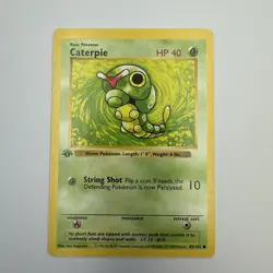 Pokemon 1st Edition TCG Caterpie Base Set 45/102 - Image 1