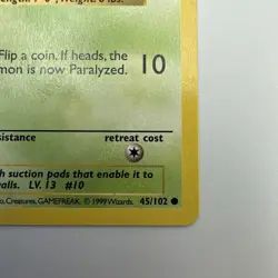 Pokemon 1st Edition TCG Caterpie Base Set 45/102 - Image 4