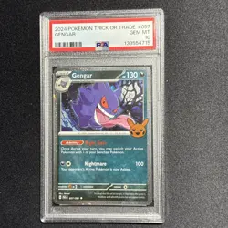 2024 POKEMON TRICK OR TRADE #057 GENGAR PSA 10 Fart Swirl ￼ - Image 1