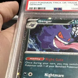 2024 POKEMON TRICK OR TRADE #057 GENGAR PSA 10 Fart Swirl ￼ - Image 4