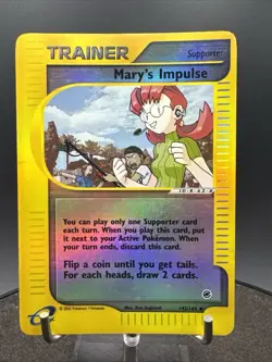 Pokemon - Mary’s Impulse Reverse Holo 142/165 Expedition - Image 3