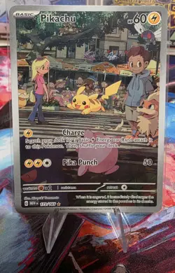 Pokemon TCG Pikachu 173/165 Illustration Rare Holo SV Scarlet & Violet 151 EN - Image 1