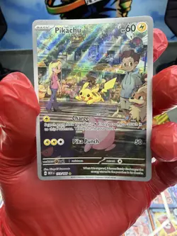 Pokemon TCG Pikachu Scarlet & Violet-151 173/165 Holo Illustration Rare - Image 1