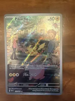 Pokemon TCG Pikachu Scarlet & Violet-151 173/165 Holo Illustration Rare - Image 1