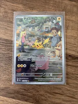 Pokemon Pikachu TCG Scarlet Violet-151 Holo Card 173/165 Illustration Rare IR - Image 1