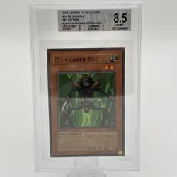 BGS 8.5 NM-MT+ Man-Eater Bug LOB-108 Super Rare 1st Edition Yugioh - Image 1